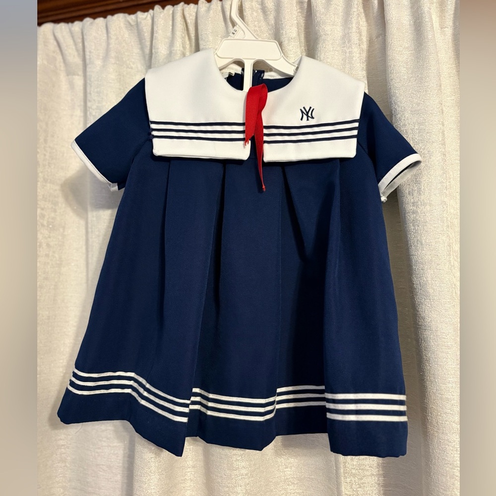 Baby Girl’s Vintage/Retro Major League Baseball Yankees Baseball Dress